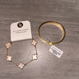 Altr’d state gold bracelets.